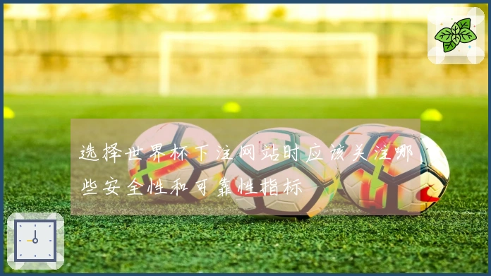 选择世界杯下注网站时应该关注哪些安全性和可靠性指标